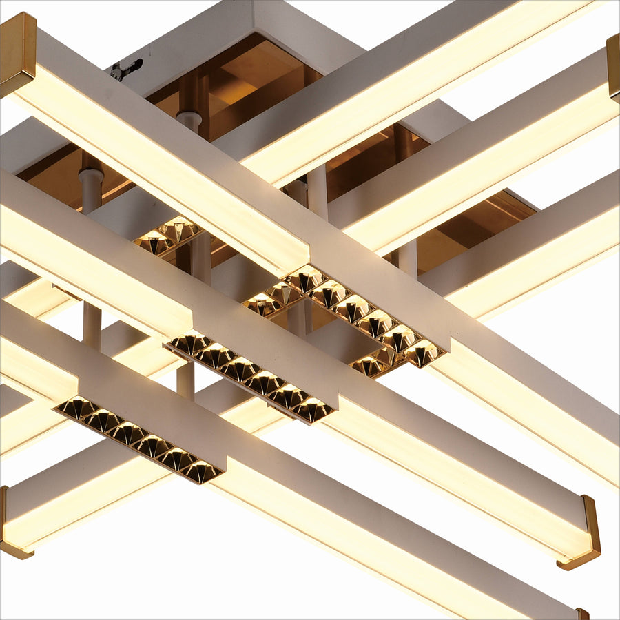 LED luster s diaľkovým ovládaním LT178/6WH, 84W, 6 prvkov, studené/teplé/neutrálne svetlo, stmievateľné, biely