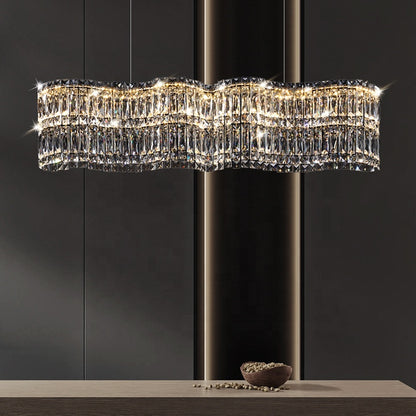Crystal Luster Windsor Regalis 10XE27, priemer 85 cm, lesklý chróm, nastaviteľná výška