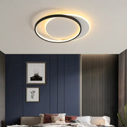 LED luster s geometriou diaľkového ovládania Chiara, 120 W, 3 kruhov, studené/horúce/neutrálne svetlo, nestabilné, čierne