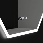 Zrkadlové LED Polygon 60x80cm Hexaluce Sensor Motionglow Marcello Dunable Clock Defosting System