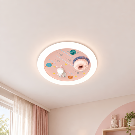 LED luster CONSTELATION s diaľkovým ovládaním 63W, priemer 50cm, studené/teplé/neutrálne svetlo, ružové