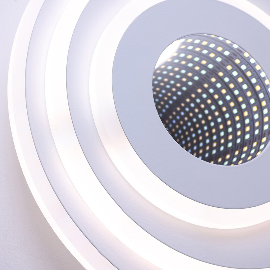 LED luster NEXA ROTUND 3D 38W, studené/teplé/neutrálne svetlo, biely