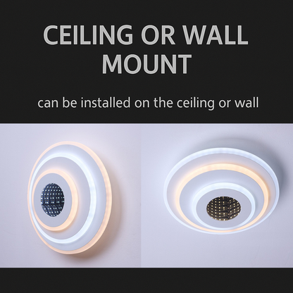 LED luster NEXA ROTUND 3D 38W, studené/teplé/neutrálne svetlo, biely