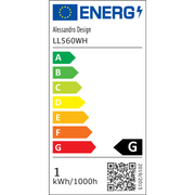 LED vrchol Lulus cirkuluje superponované kruhy, 44 W, 2 kruhy, studené/horúce/neutrálne svetlo, biele