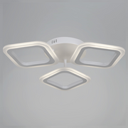 LED luster ERIKA 24W, 3 štvorce, neutrálne svetlo, biely