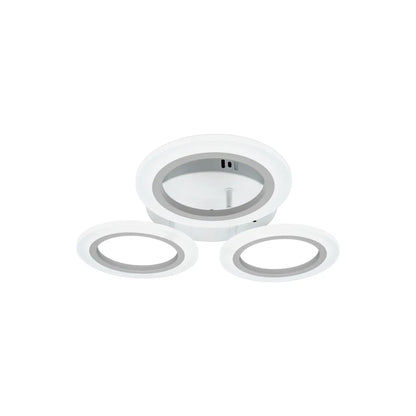 LED LED Crina, 24 W, 3 kruhy, neutrálne svetlo, biele