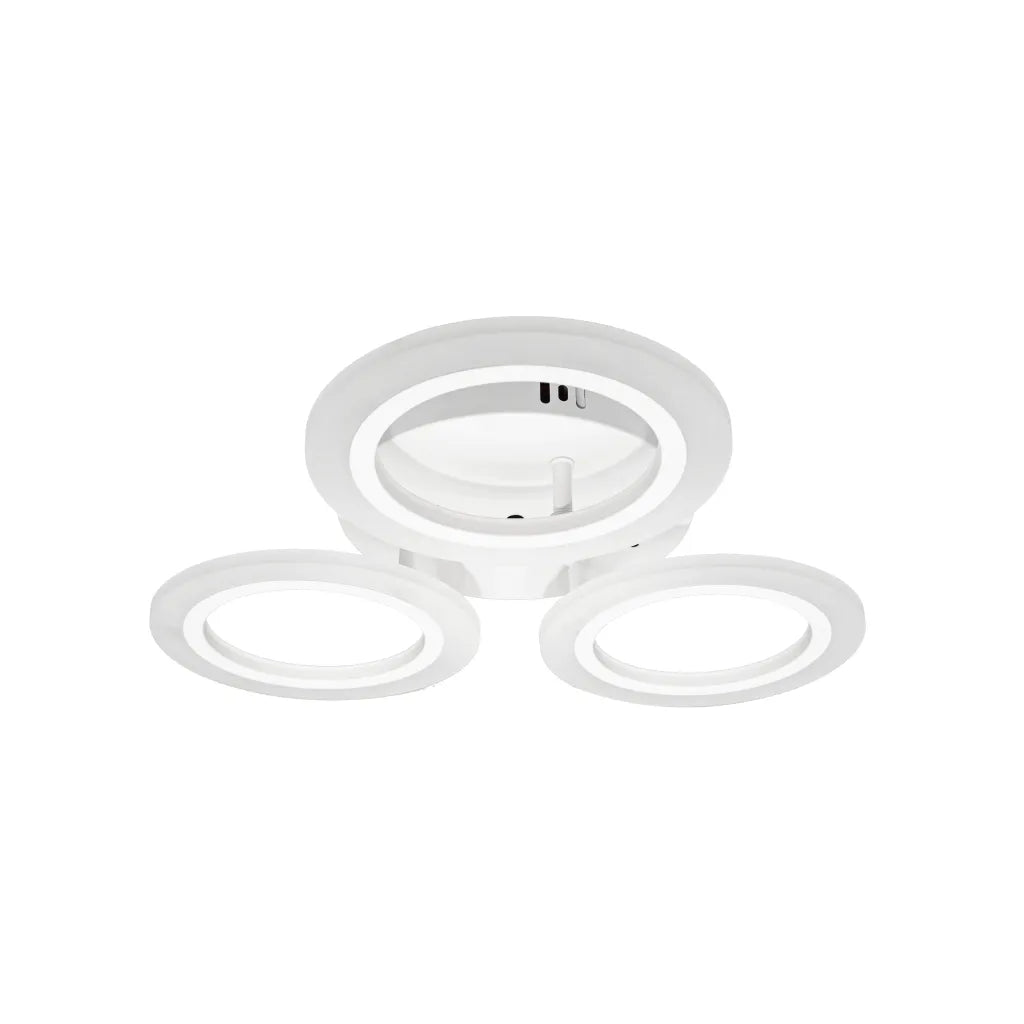 LED LED Crina, 24 W, 3 kruhy, neutrálne svetlo, biele