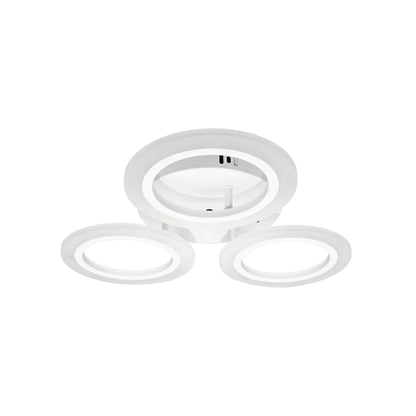 LED LED Crina, 24 W, 3 kruhy, neutrálne svetlo, biele