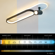 LED luster s nastaviteľným projektorom FISSO Camilla, 49W, studené/teplé/neutrálne svetlo, lesklé zlato