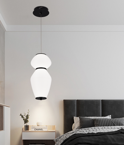 Luster závesný LT022/2WH, 2xE27, Priemer 40,5 cm, Výška 16,5 cm, IP20, Biely, Plexisklo, Žehlička, Žiarovky nie sú súčasťou balenia