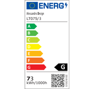 LED luster s diaľkovým ovládaním a krištáľom NOVA ROTONDA RGB 73W, 3 kruhy, studené/teplé/neutrálne svetlo, stmievateľné, lesklý chróm