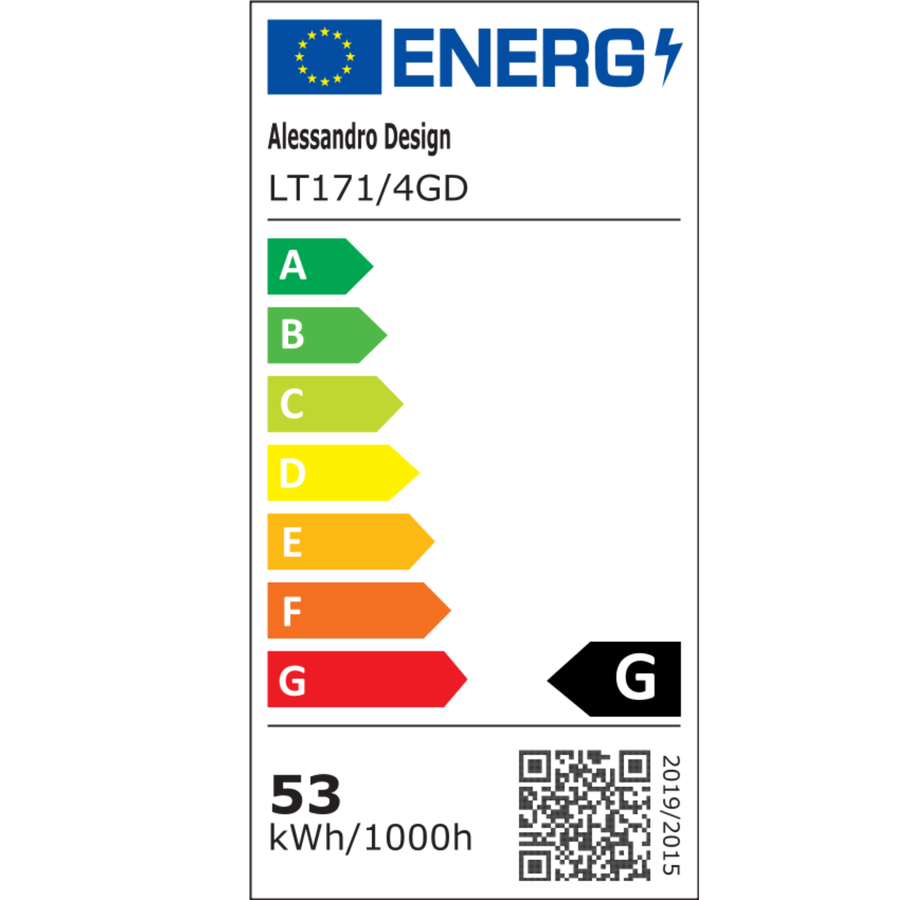 LED luster s diaľkovým ovládaním LINEX, 54W, svetlo 3000K/4000K/6000K, stmievateľný, zlatý