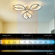 LED luster s diaľkovým ovládaním LILY 44W, 3 Elements, Studené/Teplé/Neutrálne svetlo, Stmievateľné, Biely