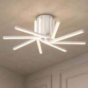 IBANE LED luster s diaľkovým ovládaním, 8 zdrojov, 3000K/4000K/6000K, 128W, kov a silikón, biela