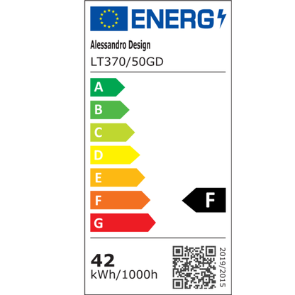 Závesný LED luster s diaľkovým ovládaním FAUSTO II, 42W, studené/teplé/neutrálne svetlo, stmievateľné, výškovo nastaviteľné, zlaté