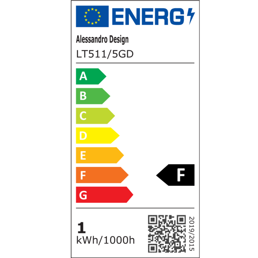 LED luster s diaľkovým ovládaním DARIO, 5 kruhov, 138W, teplé/studené/neutrálne svetlo, stmievateľné, zlaté