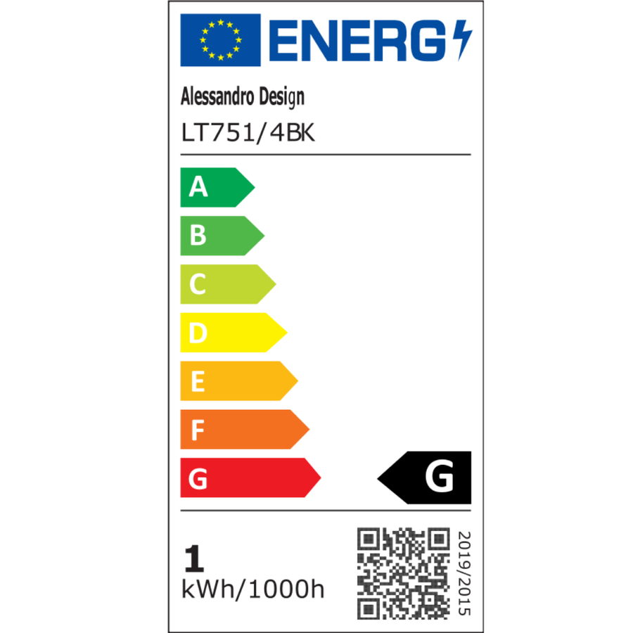 LED luster s diaľkovým ovládaním, Závesný 98W, 4 prvky, Studené/Teplé/Neutrálne svetlo, Stmievateľné, Nastaviteľná výška, Čierny