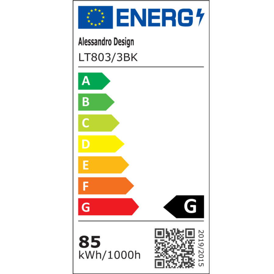 Závesný LED luster s diaľkovým ovládaním CASIANA 84W, 3 kruhy, studené/teplé/neutrálne svetlo, stmievateľné, čierny, výškovo nastaviteľný