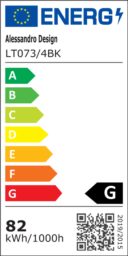 LED luster s diaľkovým ovládaním a krištáľom NOVA ROTONDA RGB 82W, 4 kruhy, studené/teplé/neutrálne svetlo, stmievateľné, čierny