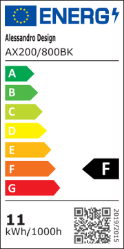 Vonkajšie nástenné LED svietidlo Mack, dĺžka 80 cm, 31 W, IP65, kovové, lineárne, čierne