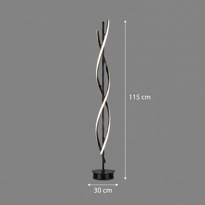 Usilon LED lampa, 27W, 3000K/ 4000K/6000K, kov a akryl, čierna