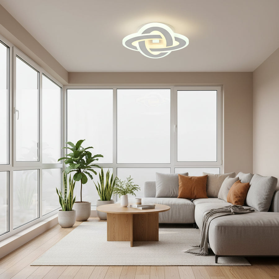 LED luster CRINELLA 45W, priemer 23cm, studené/teplé/neutrálne svetlo, biely LED luster Predvolený názov Alessandro Design