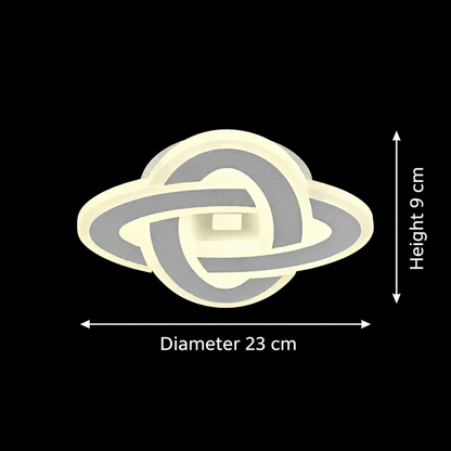 LED luster CRINELLA 45W, priemer 23cm, studené/teplé/neutrálne svetlo, biely LED luster Predvolený názov Alessandro Design