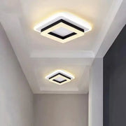Lustra LED MODERNA 25W, Dimensiuni 19.5x19.5 cm, Patrata, lumina Rece/Calda/Neutra, Negru Lustre LED Default Title Alessandro Design