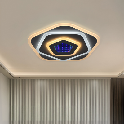NEXA 3D LED luster 39W, priemer 23cm, studené/teplé/neutrálne svetlo, biela