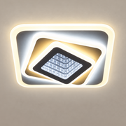 LED luster NEXA 3D 46W, štvorcový, studené/teplé/neutrálne svetlo, biely