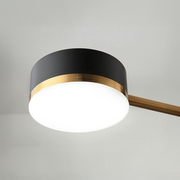 Palius LED luster 48W čierny, 4 ramená Predvolený názov Alessandro Design
