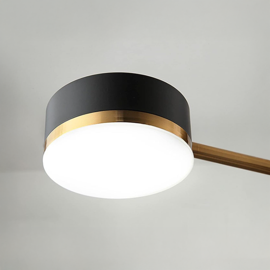 Palius LED luster 48W čierny, 4 ramená Predvolený názov Alessandro Design