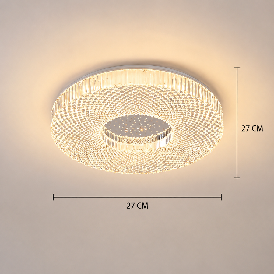 LED luster RADIAN Petito, 21W, Priemer 27 cm, Teplé/Neutrálne/Studené svetlo, Biely