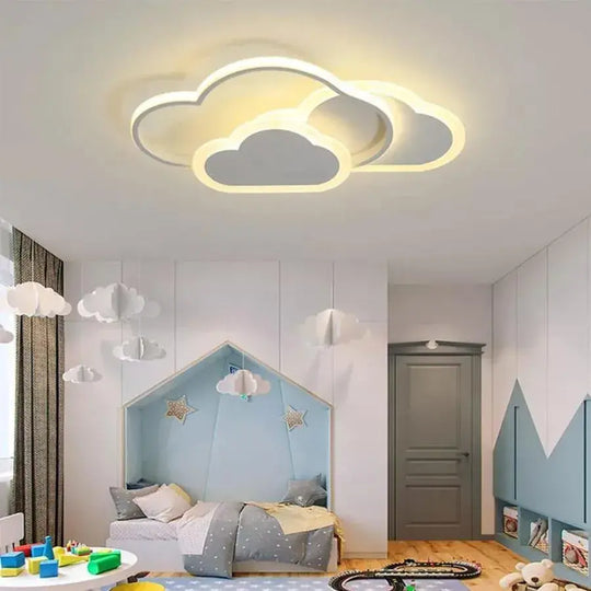RIOKO LED luster s diaľkovým ovládaním, 48W, 3 mraky, studené/teplé/neutrálne svetlo, stmievateľné, biele LED luster s diaľkovým ovládaním Predvolený názov Alessandro Design