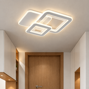 LED SQUARE 57W luster, 3 štvorce, studené/teplé/neutrálne svetlo, biela