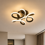 LED luster VERTEX HELIX, 65W, studené/teplé/neutrálne svetlo, čierny
