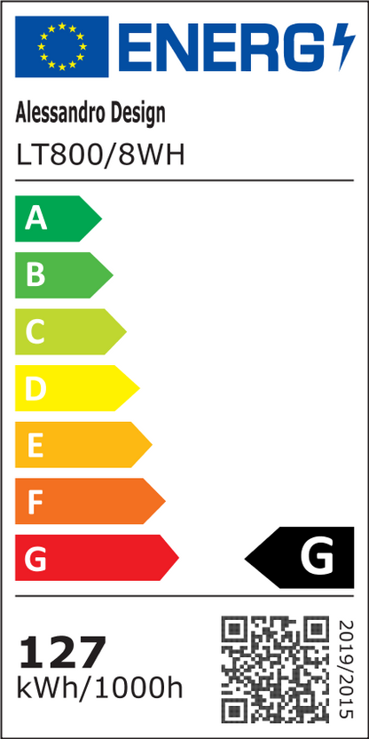 LED luster s diaľkovým ovládaním BETTY 130W, 8 kruhov, studené/teplé/neutrálne svetlo, stmievateľné, biela