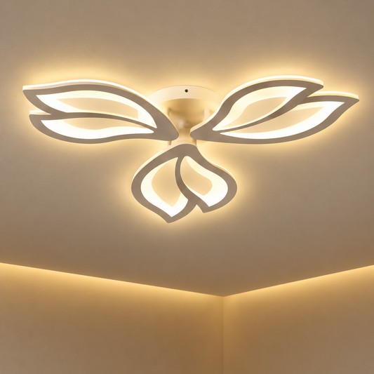 LED luster s diaľkovým ovládaním LILY 40W, 3 prvky, studené/teplé/neutrálne svetlo, stmievateľné, biela