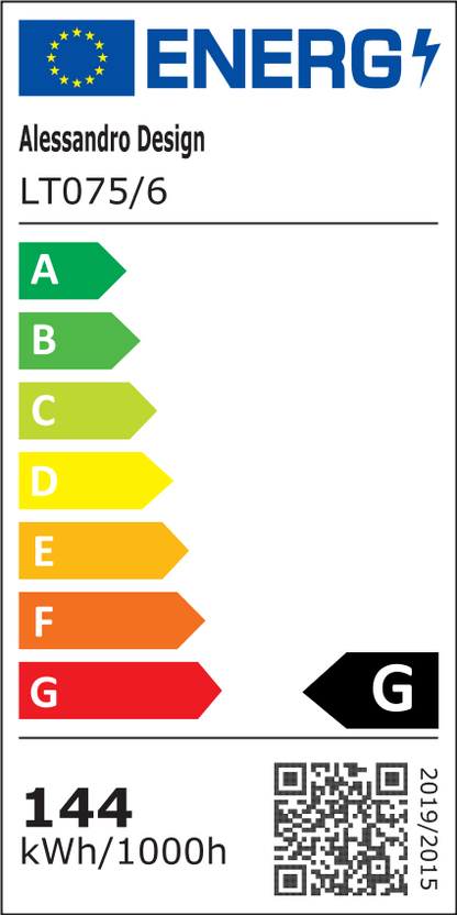LED luster s diaľkovým ovládaním a krištáľom NOVA ROTONDA RGB 144W, 6 kruhov, studené/teplé/neutrálne svetlo, stmievateľné, lesklý chróm