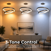 Závesný LED luster s diaľkovým ovládaním, K9 Crystals, 73W, 2 kruhy, 60 cm, studené/teplé/neutrálne svetlo, stmievateľné, čierne, výškovo nastaviteľné