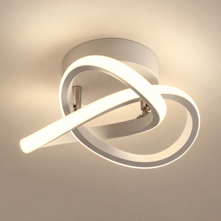 LED luster VERTEX Flow 24W, Priemer 25cm, Studené/Teplé/Neutrálne svetlo, Biely