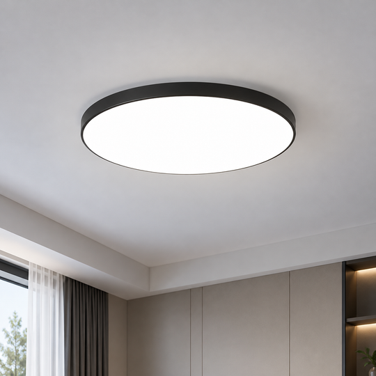 LED stropné svietidlo SOLIS 37cm 32W Cold Light Black