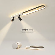 LED luster s nastaviteľným projektorom FISSO Camilla 49W, studené/teplé/neutrálne svetlo, čierny