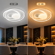 ISTARAVSHAN LED luster s diaľkovým ovládaním, oválny tvar, 85W, studené/teplé/neutrálne svetlo, stmievateľné, biela