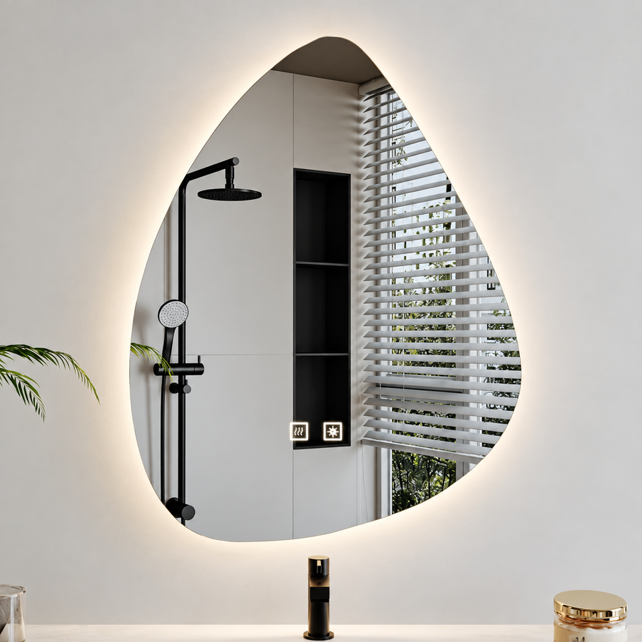 Organické LED zrkadlo 40x60cm, studené svetlo, Demister System, Stmievateľné