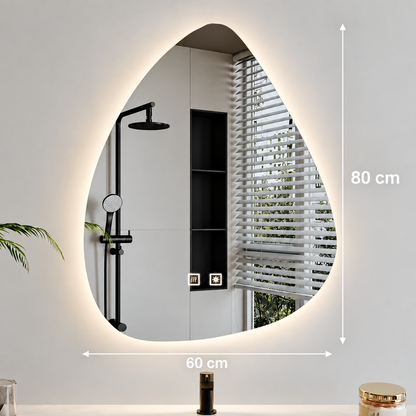Organické LED zrkadlo 60x80cm, studené svetlo, Demister System, stmievateľné