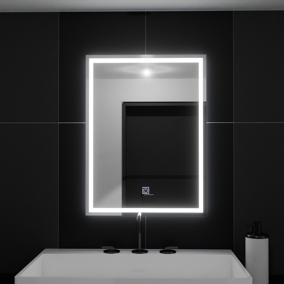Oglinda LED Rectangulara, 50x70cm, FRAME Basic Touch Oglinzi Korman C Default Title Alessandro Design
