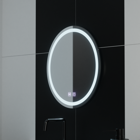 Oglinda LED Rotunda 50cm Lucea Touch Sistem Dezaburire Oglinzi Korman E Default Title Alessandro Design
