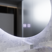 Oglinda LED Touch River Sistem Dezaburire 80X120cm, Forma de Picatura. Oglinzi Korman E Default Title Alessandro Design