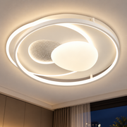 ISTARAVSHAN LED luster s diaľkovým ovládaním, oválny tvar, 85W, studené/teplé/neutrálne svetlo, stmievateľné, biela